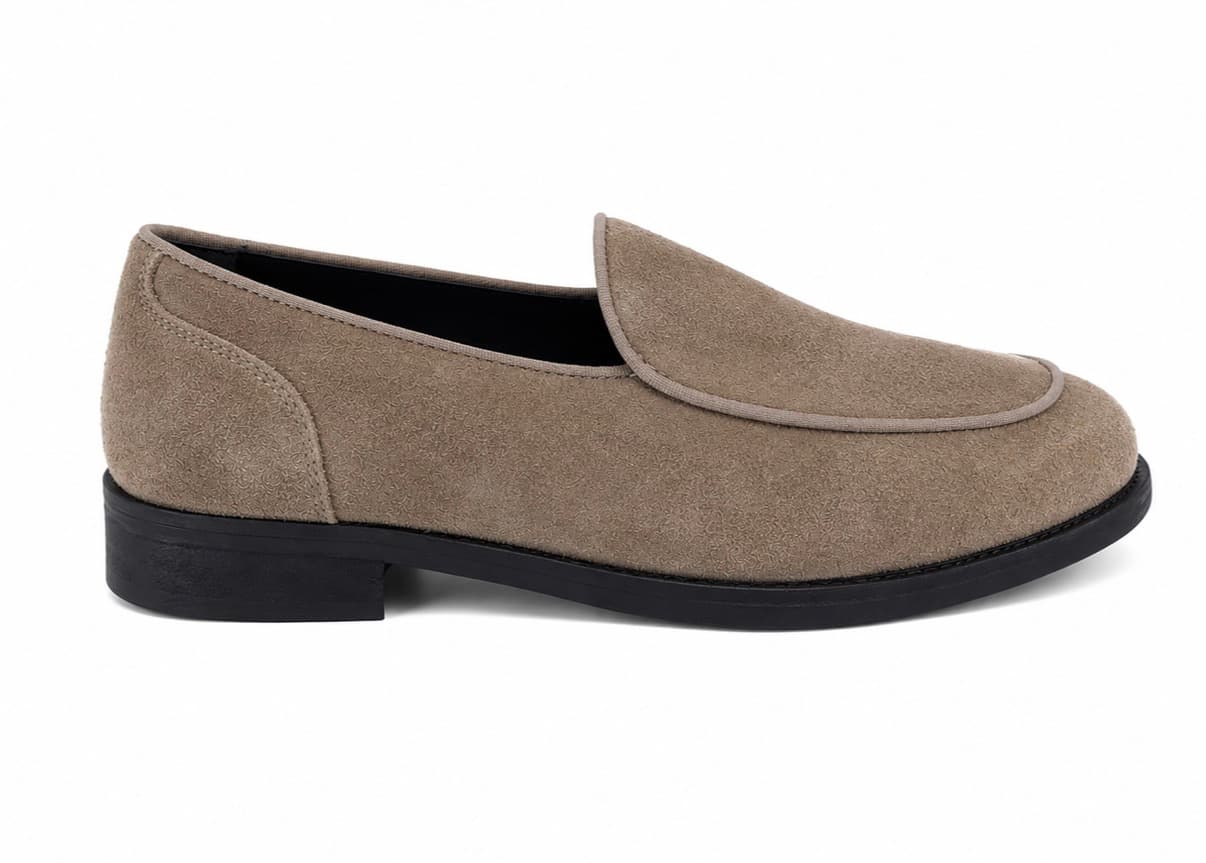 Mocassino Slip - On in Pelle Scamosciata