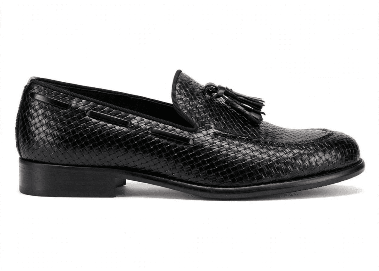Mocassino Slip - On Effetto Intrecciato