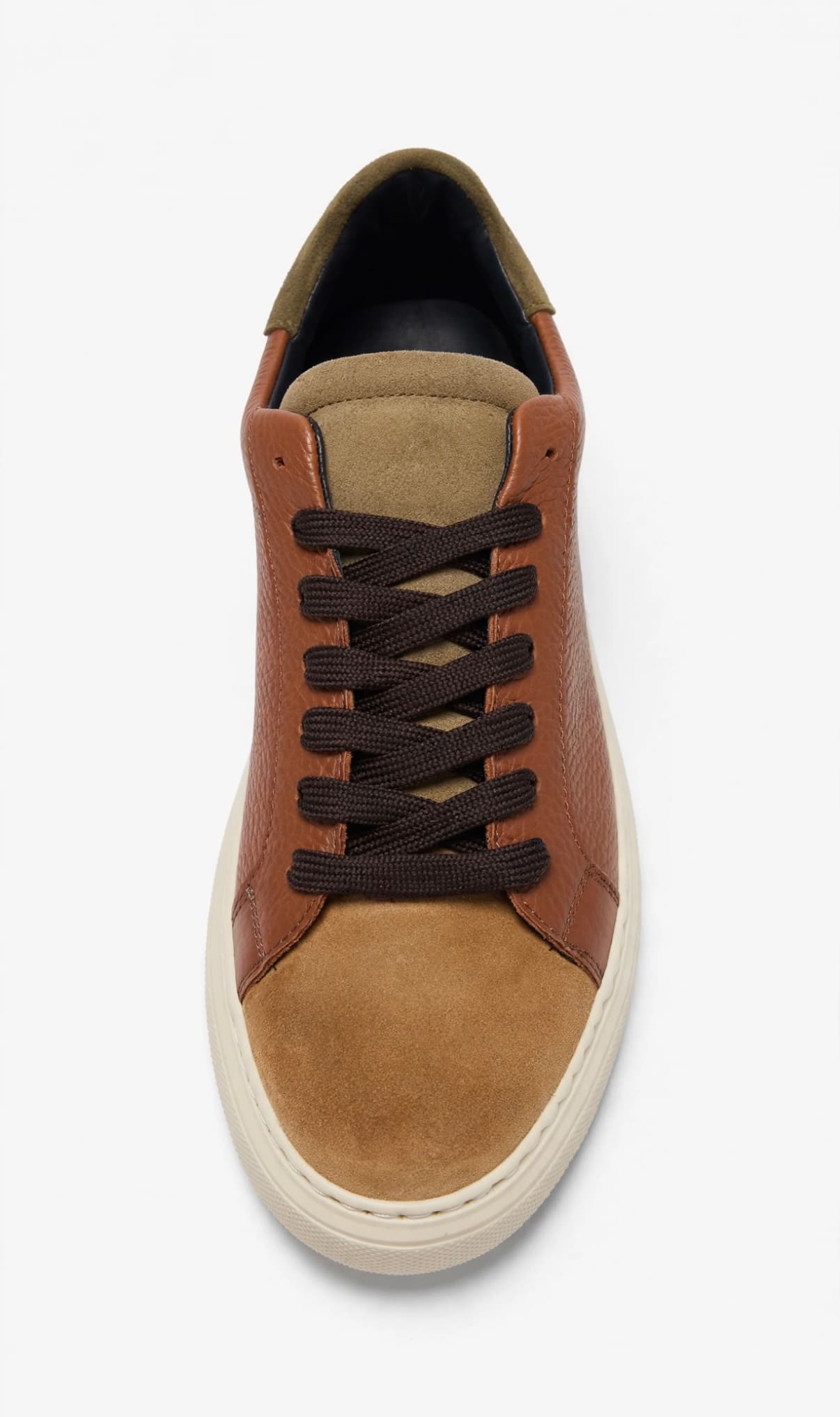 Sneakers in Pelle Effetto Martellato - Vista 4