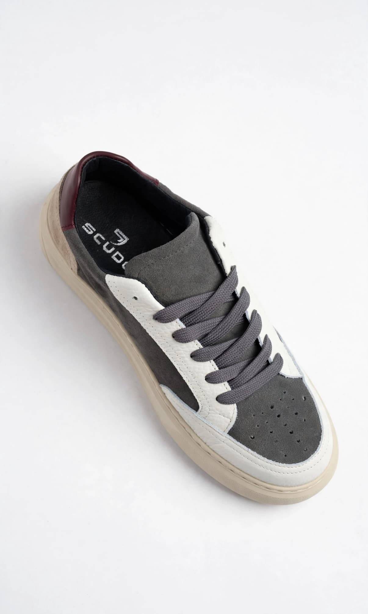 Sneakers in Suede e Pelle - Vista 3