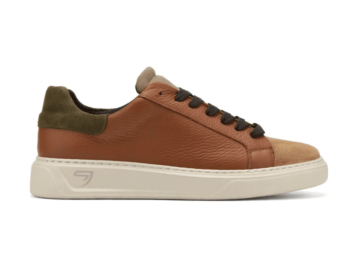 Sneakers in Pelle Effetto Martellato - Vista 1