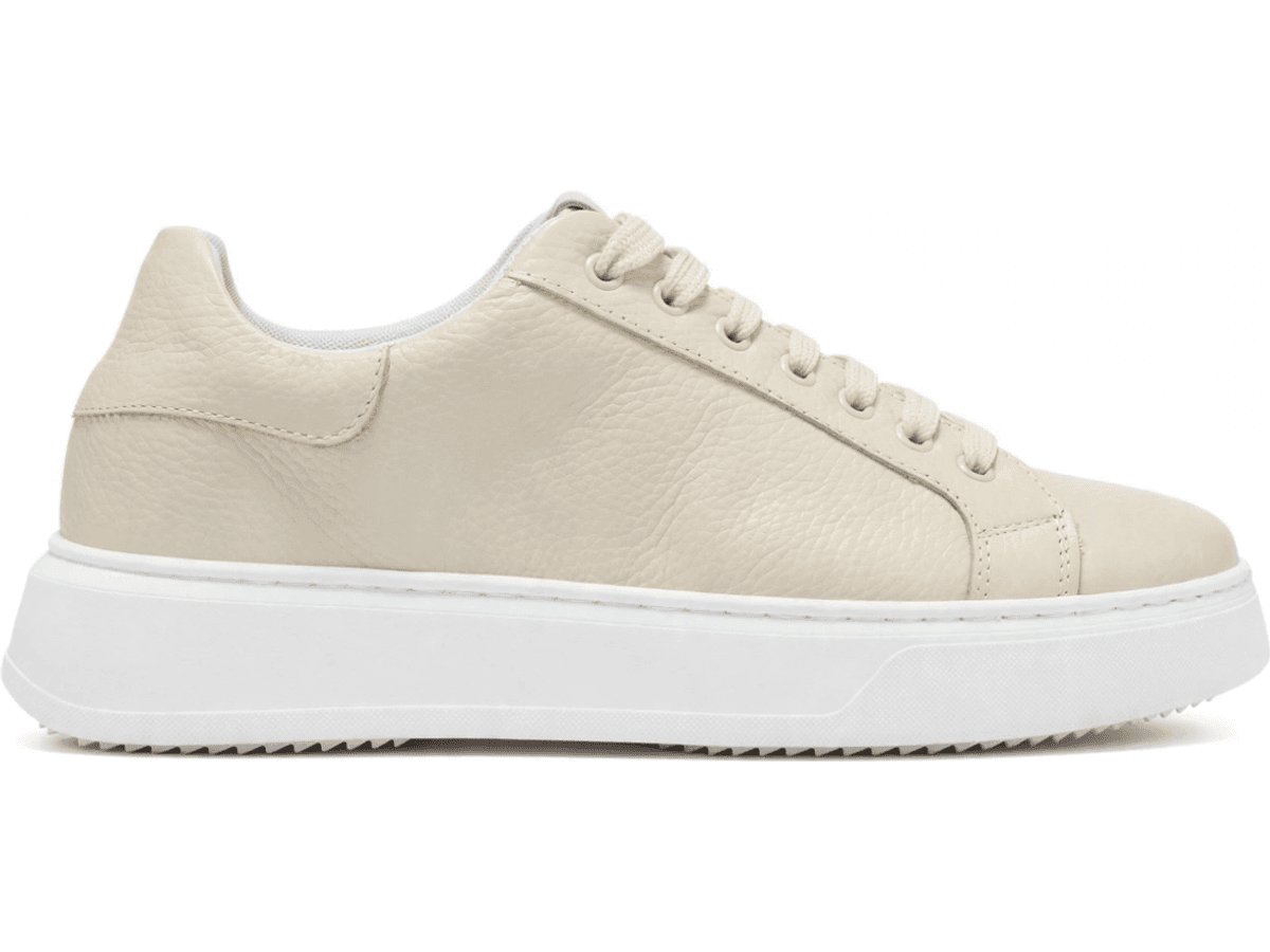 Sneakers in Pelle con Suola Platform - Vista 1